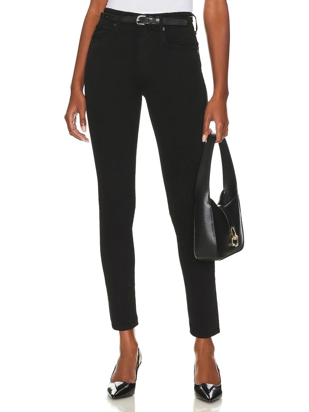 CITIZENS OF HUMANITY Sloane Skinny Jeans Plush Black 30